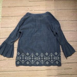 Blue jean Loft blouse